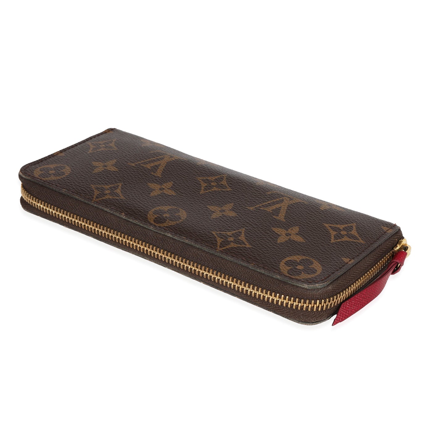 Louis Vuitton Louis Vuitton Monogram Canvas & Fuchsia Clémence Wallet