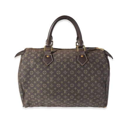 Louis Vuitton Louis Vuitton Brown Mini Lin Speedy 30