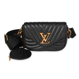 Louis Vuitton Louis Vuitton Black Quilted Leather New Wave Multi-Pochette