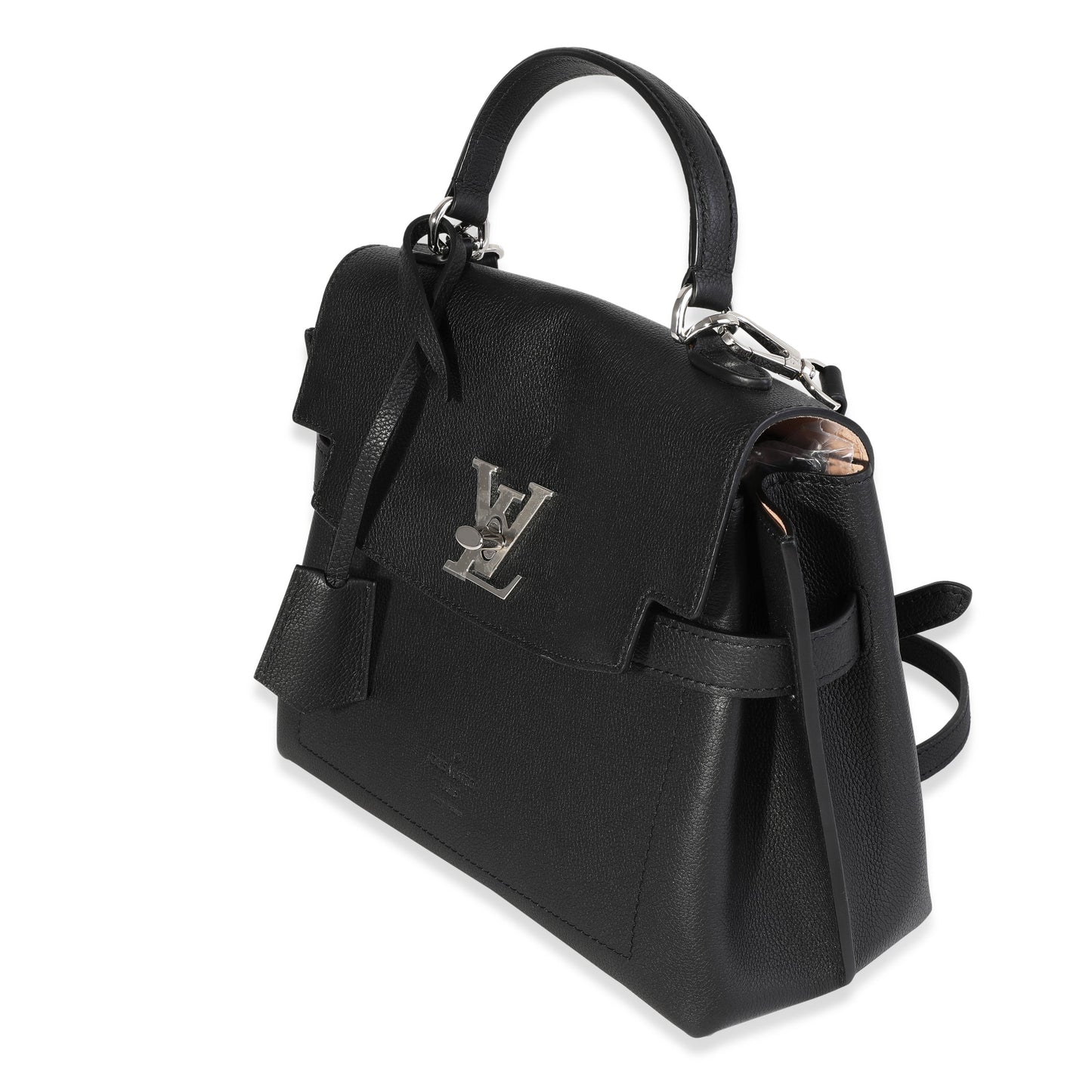 Louis Vuitton Louis Vuitton Black Soft Calfskin Lockme Ever BB