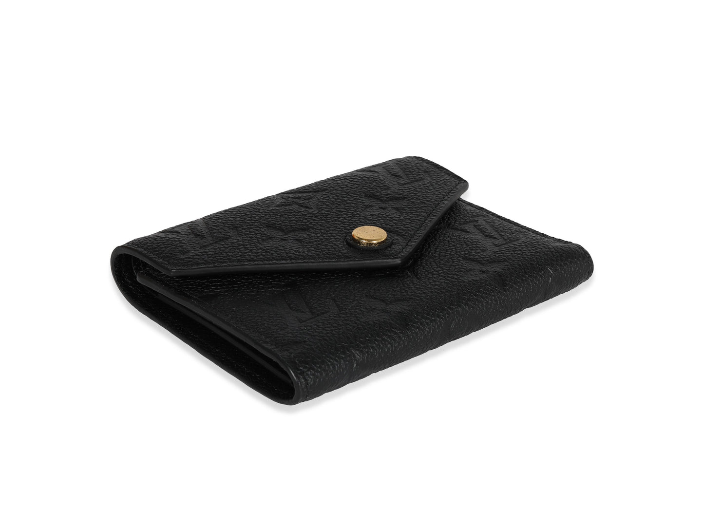 Louis Vuitton Black Monogram Empreinte Victorine Wallet