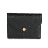 Louis Vuitton Black Monogram Empreinte Victorine Wallet