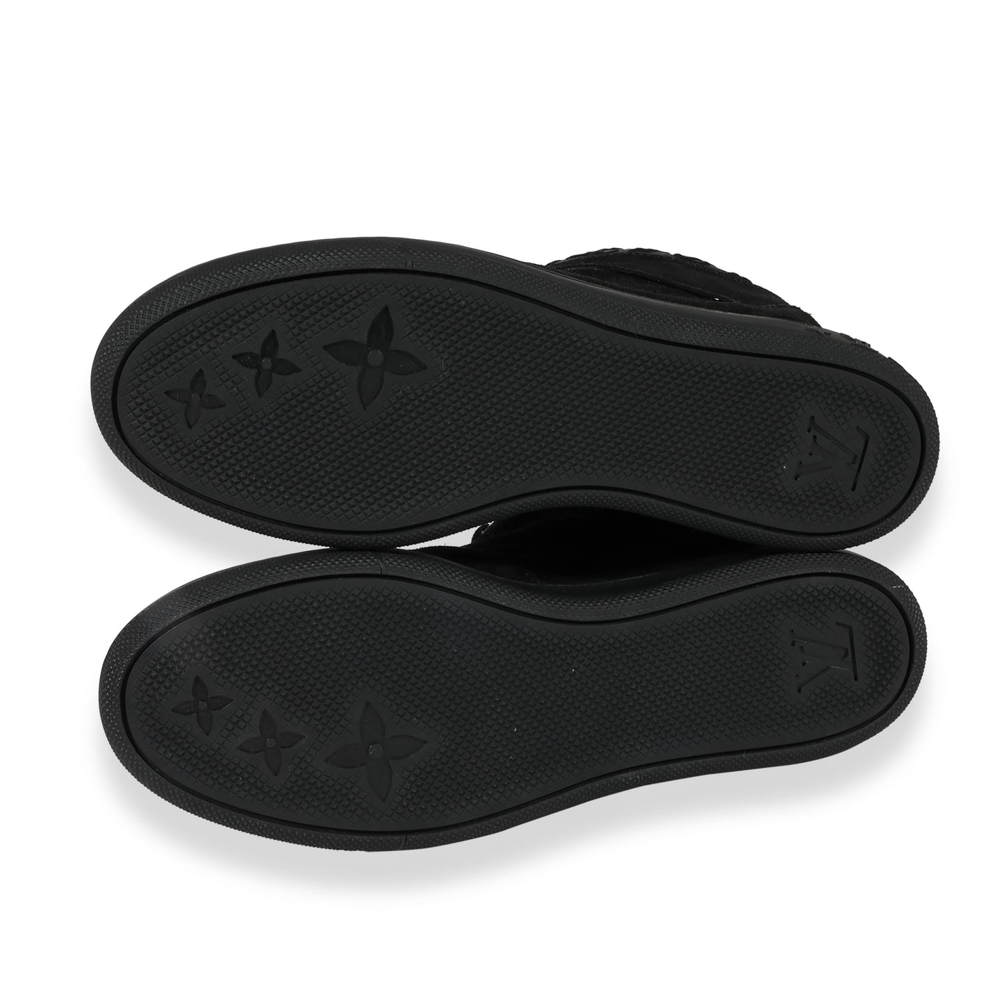 Louis Vuitton Louis Vuitton -  Louis Vuitton Wmns Monogram Sneaker Wedge Black Suede (39.5 E