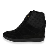 Louis Vuitton Louis Vuitton -  Louis Vuitton Wmns Monogram Sneaker Wedge Black Suede (39.5 E
