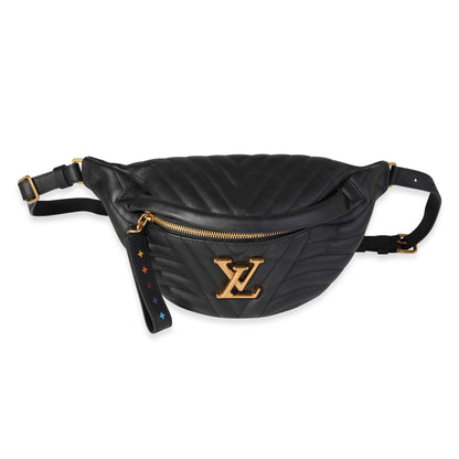 Louis Vuitton Louis Vuitton Black Quilted Leather New Wave Bumbag