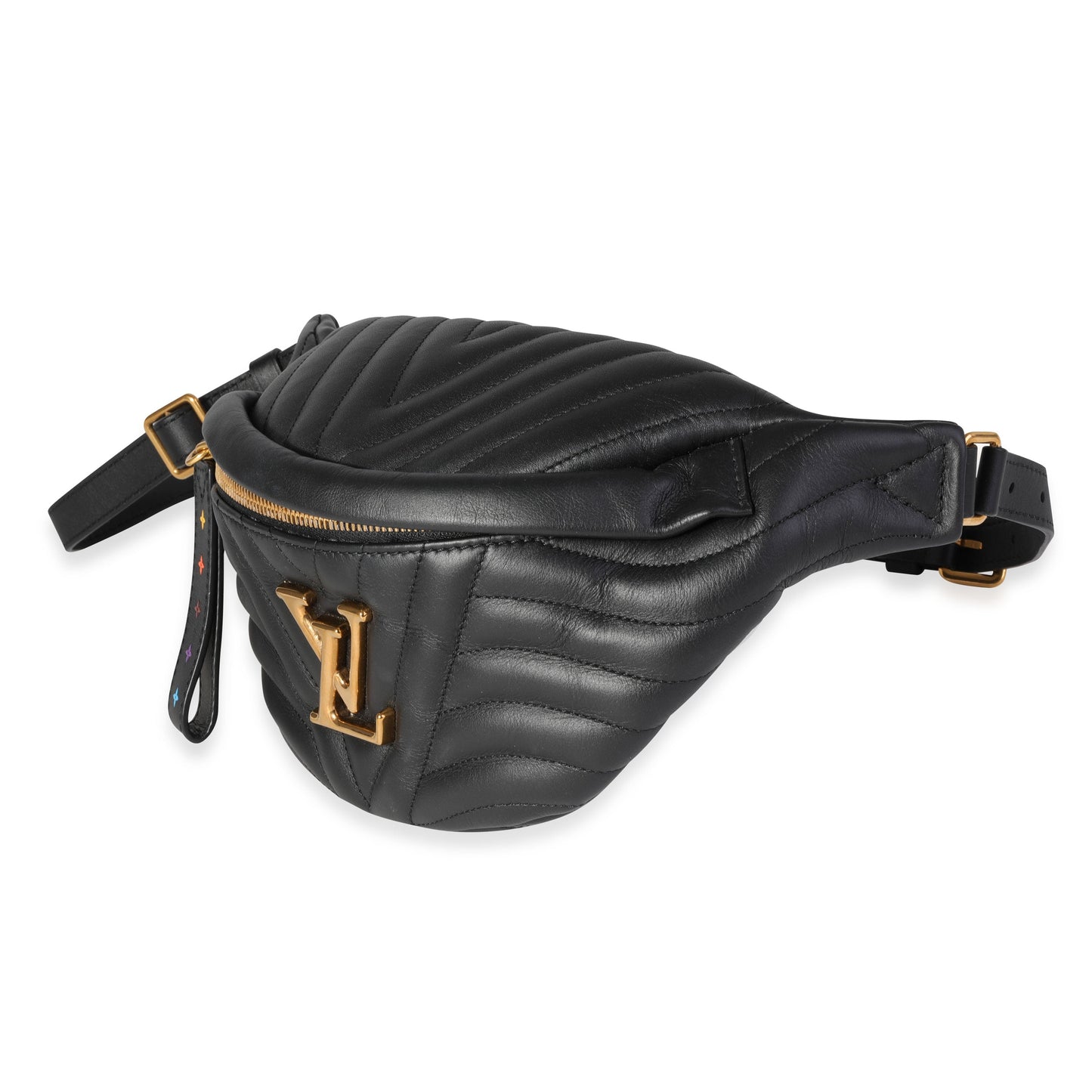 Louis Vuitton Louis Vuitton Black Quilted Leather New Wave Bumbag