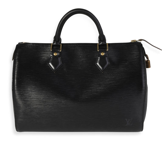 Louis Vuitton Louis Vuitton Black Epi Leather Speedy 30
