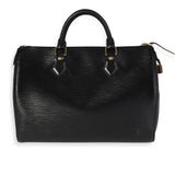 Louis Vuitton Louis Vuitton Black Epi Leather Speedy 30