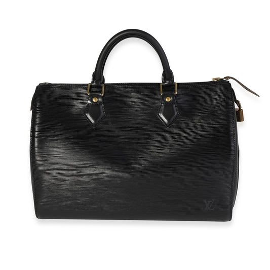 Louis Vuitton Louis Vuitton Black Epi Leather Speedy 30