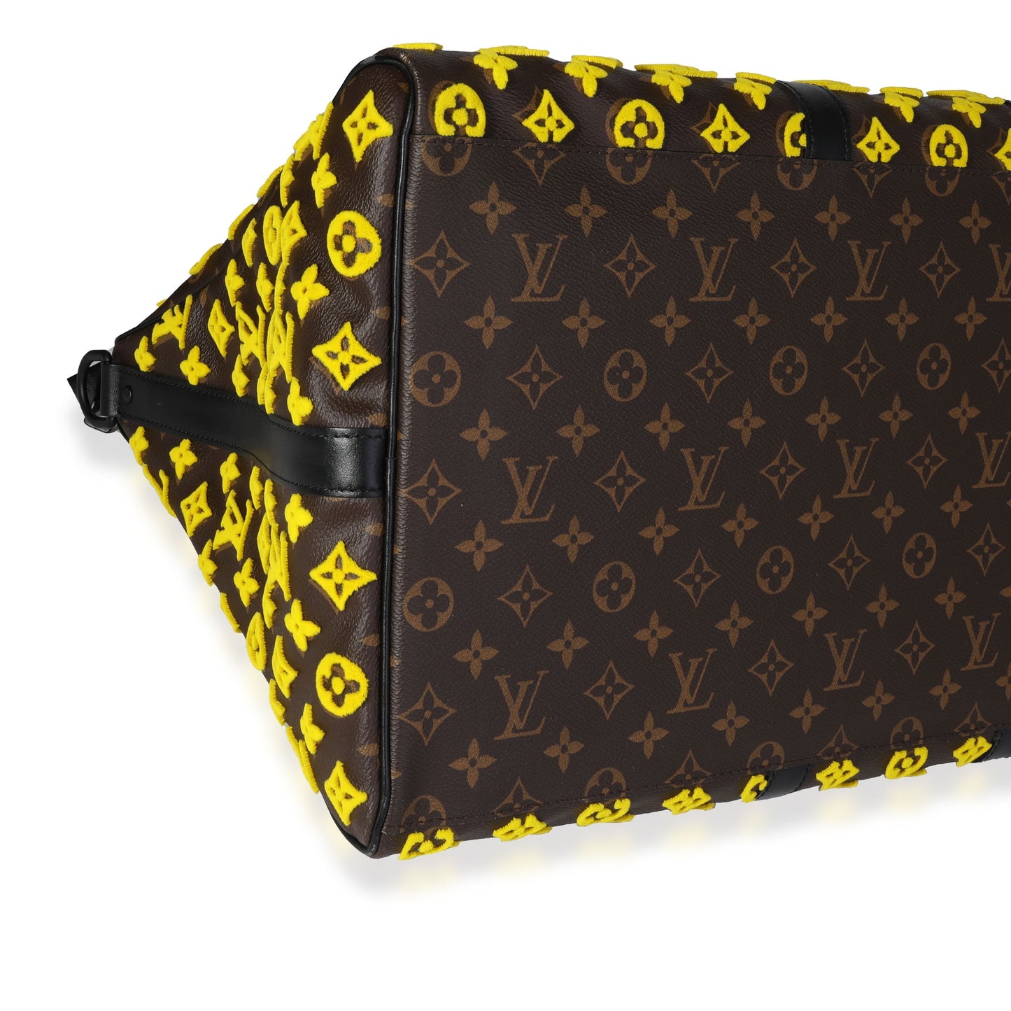 Louis Vuitton Louis Vuitton Jaune Monogram Tuffetage Triangle Keepall Bandoulière 50