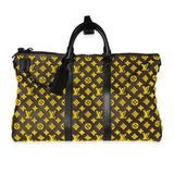 Louis Vuitton Louis Vuitton Jaune Monogram Tuffetage Triangle Keepall Bandoulière 50