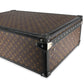 Louis Vuitton Monogram Macassar & Black Leather Alzer Trunk 70