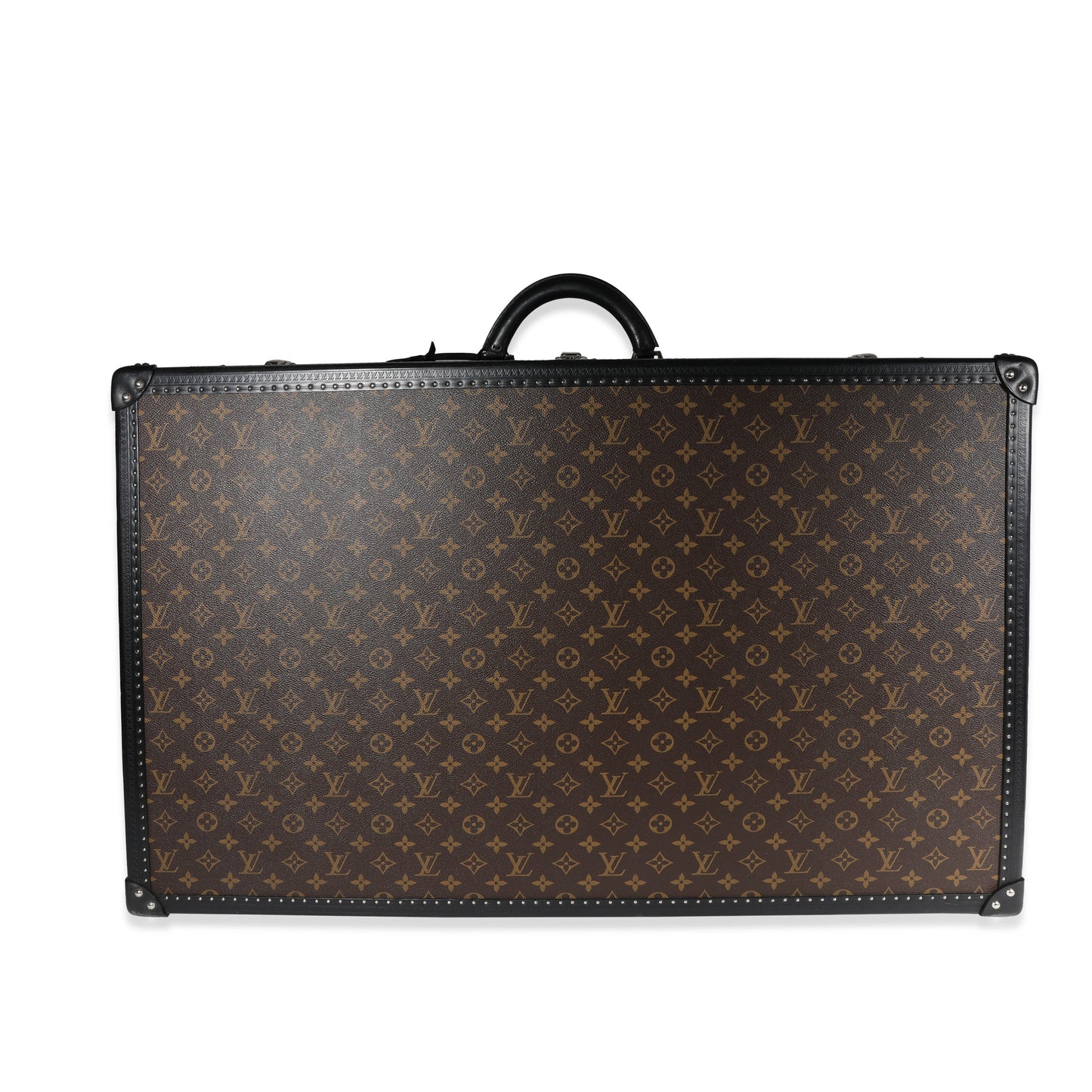 Louis Vuitton Louis Vuitton Monogram Macassar & Black Leather Alzer Trunk 80