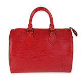 Louis Vuitton Louis Vuitton Red Epi Leather Speedy 25