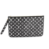 Louis Vuitton Louis Vuitton Black & White Monogram Canvas Neverfull Pochette