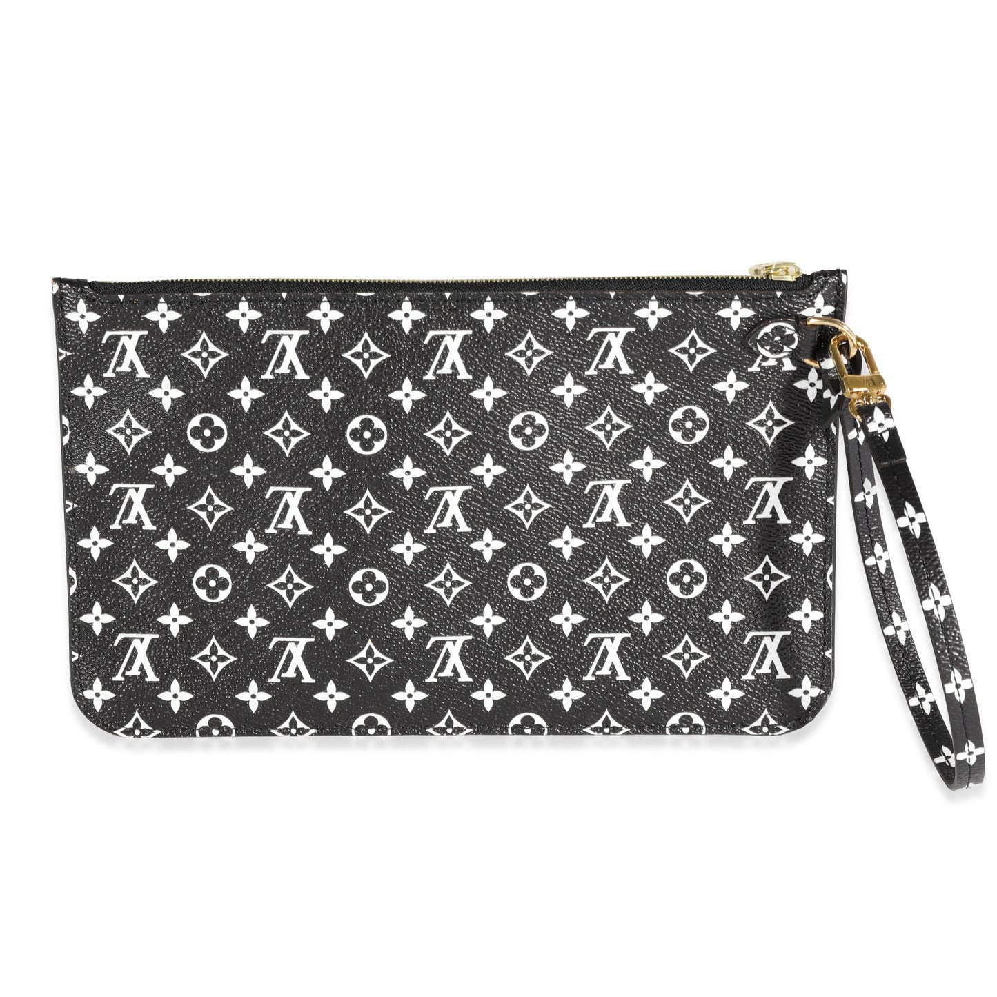 Louis Vuitton Louis Vuitton Black & White Monogram Canvas Neverfull Pochette