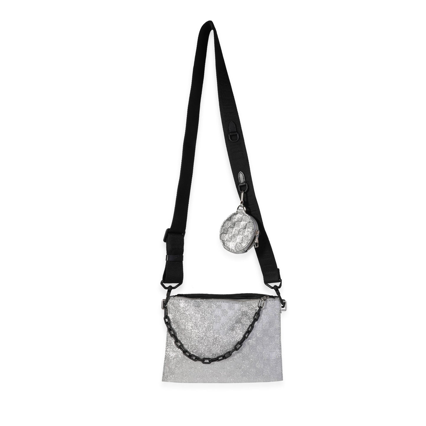 Louis Vuitton Louis Vuitton Silver Damier Glitter & Black Monogram Taurillon Sac In The Loop