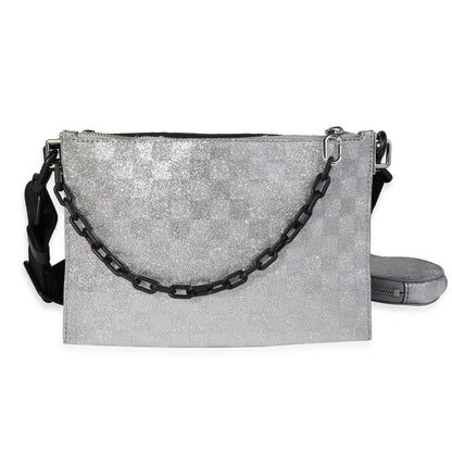 Louis Vuitton Louis Vuitton Silver Damier Glitter & Black Monogram Taurillon Sac In The Loop