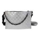 Louis Vuitton Louis Vuitton Silver Damier Glitter & Black Monogram Taurillon Sac In The Loop