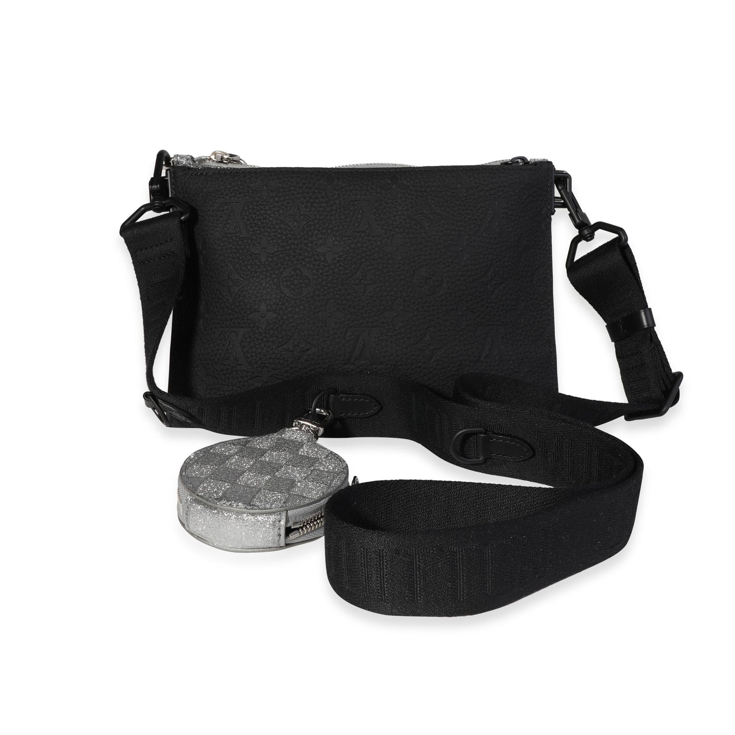 Louis Vuitton Louis Vuitton Silver Damier Glitter & Black Monogram Taurillon Sac In The Loop