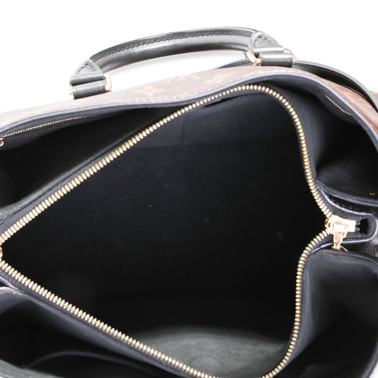 Louis Vuitton Louis Vuitton Monogram Canvas & Black Leather Soufflot MM