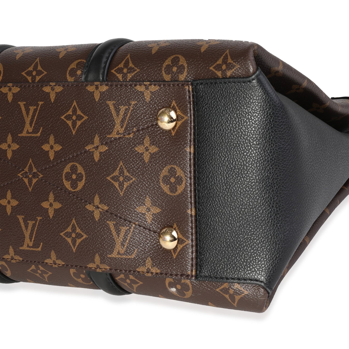 Louis Vuitton Louis Vuitton Monogram Canvas & Black Leather Soufflot MM