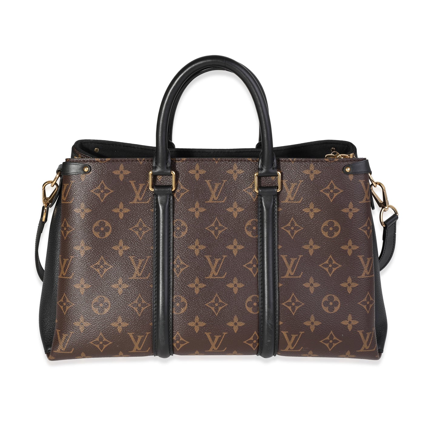 Louis Vuitton Louis Vuitton Monogram Canvas & Black Leather Soufflot MM