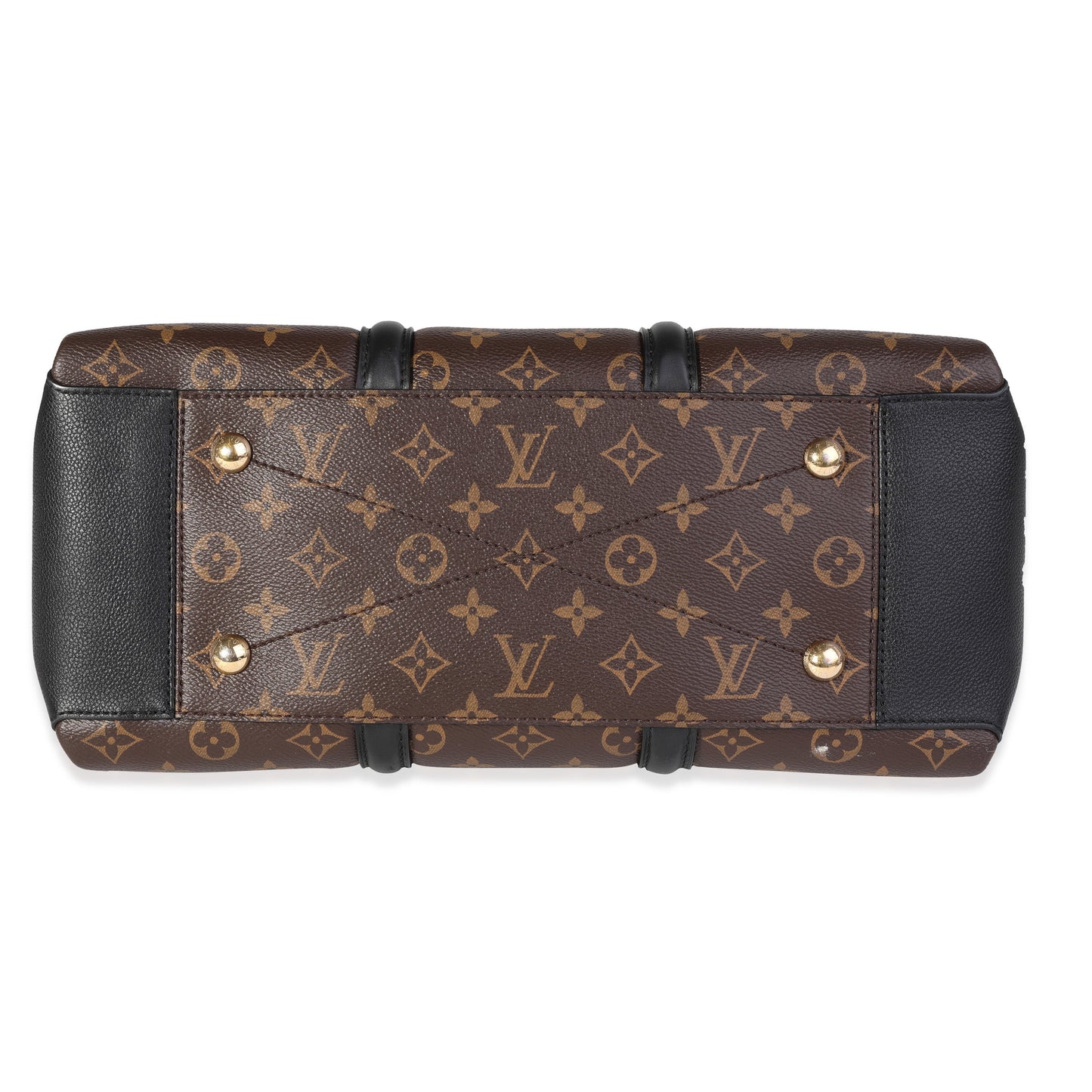 Louis Vuitton Louis Vuitton Monogram Canvas & Black Leather Soufflot MM