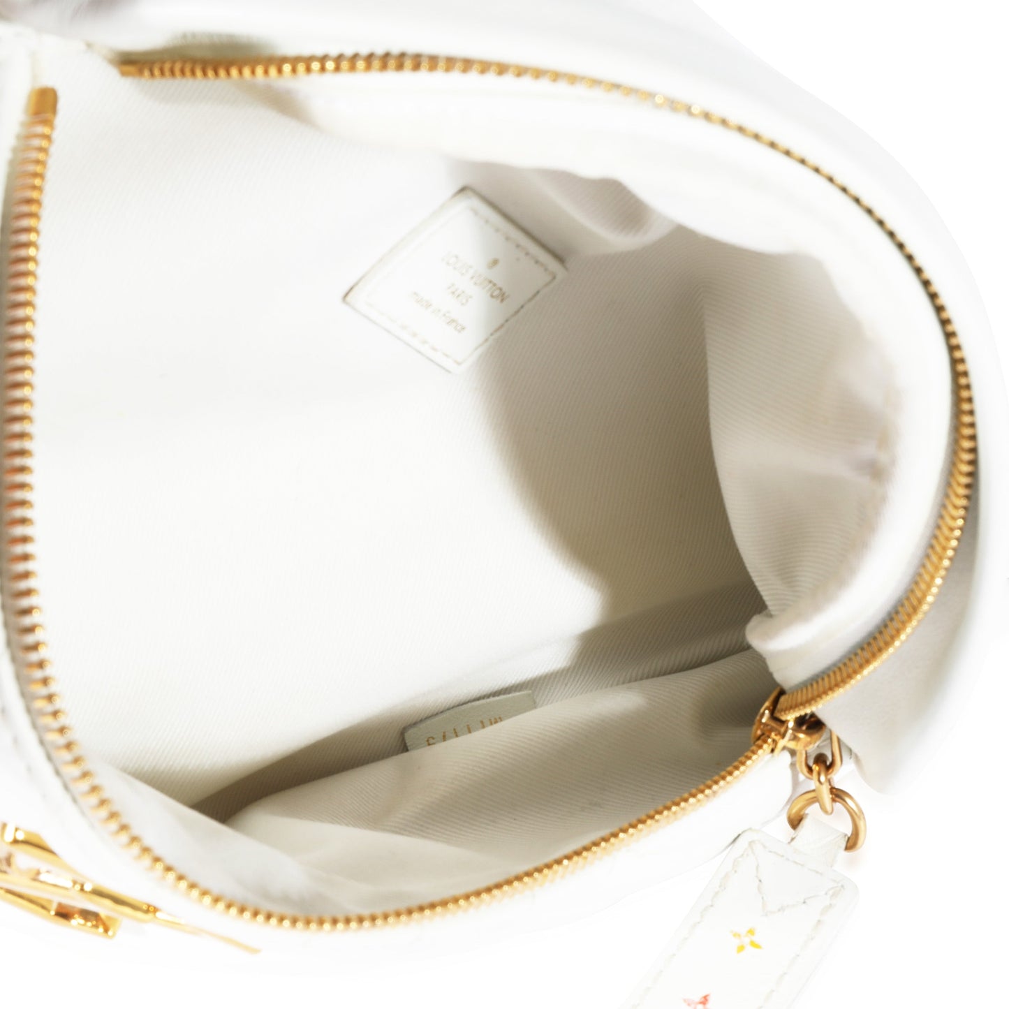 Louis Vuitton Louis Vuitton White Matelassé Leather New Wave Bumbag