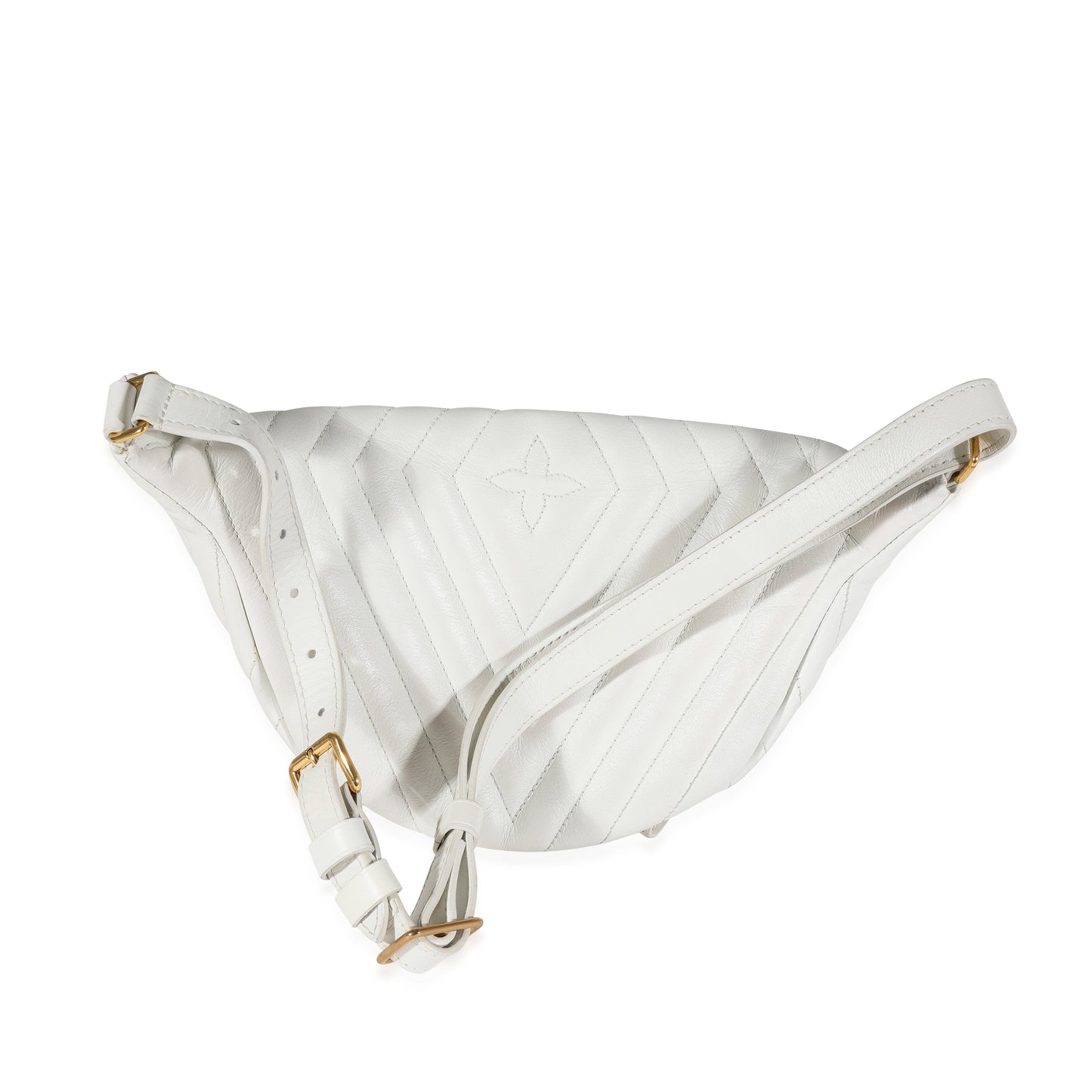 Louis Vuitton Louis Vuitton White Matelassé Leather New Wave Bumbag