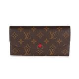 Louis Vuitton Louis Vuitton Monogram Canvas & Fuchsia Emilie Wallet