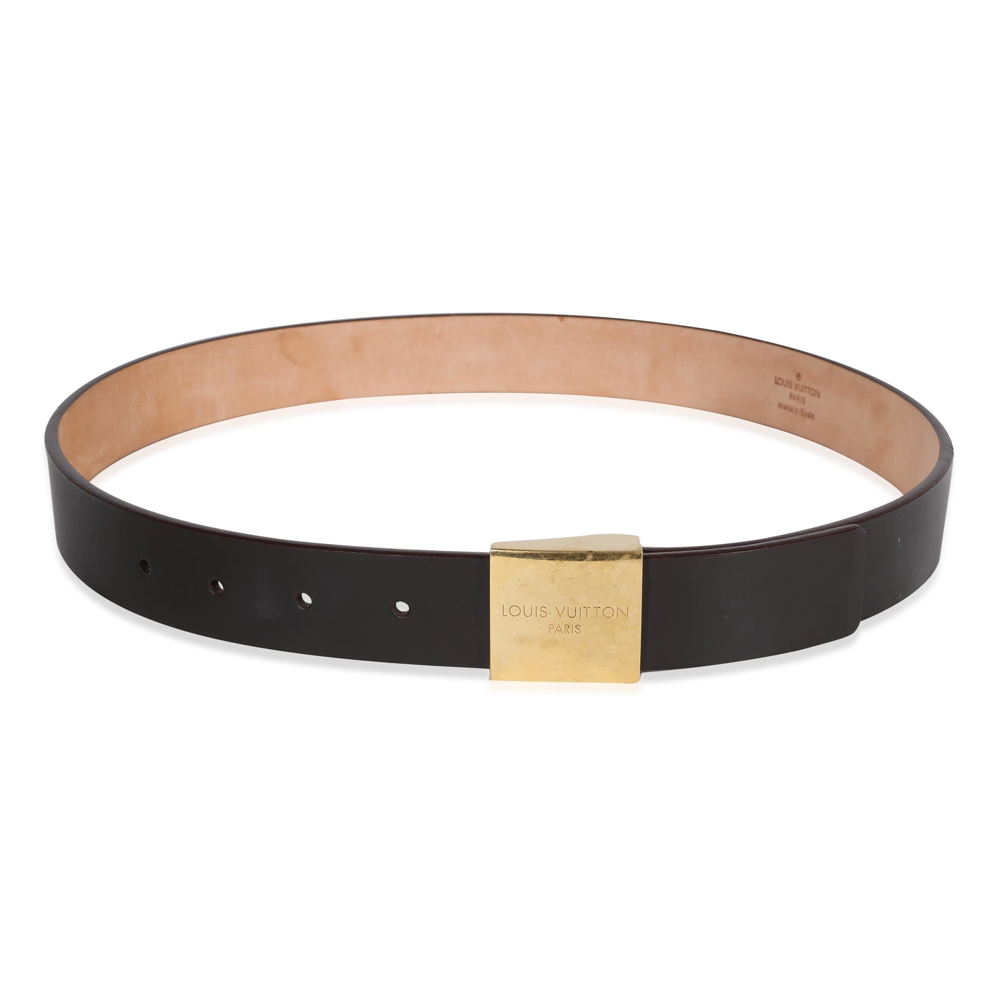 Louis Vuitton Louis Vuitton Dark Brown Smooth Leather Ceinture Belt