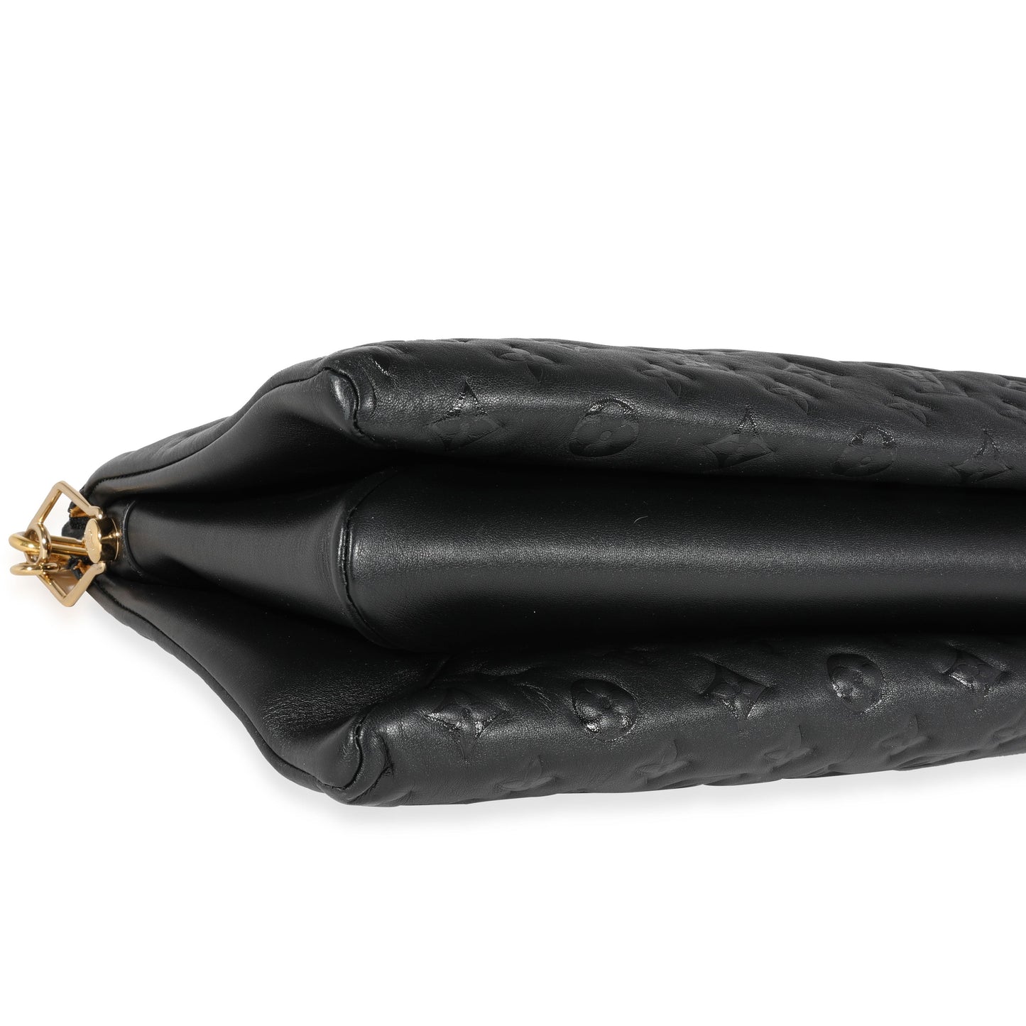 Louis Vuitton Louis Vuitton Black Monogram Puffy Lambskin Coussin MM