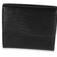 Louis Vuitton Louis Vuitton Black Epi Leather Porte-Monnaie Compact Wallet