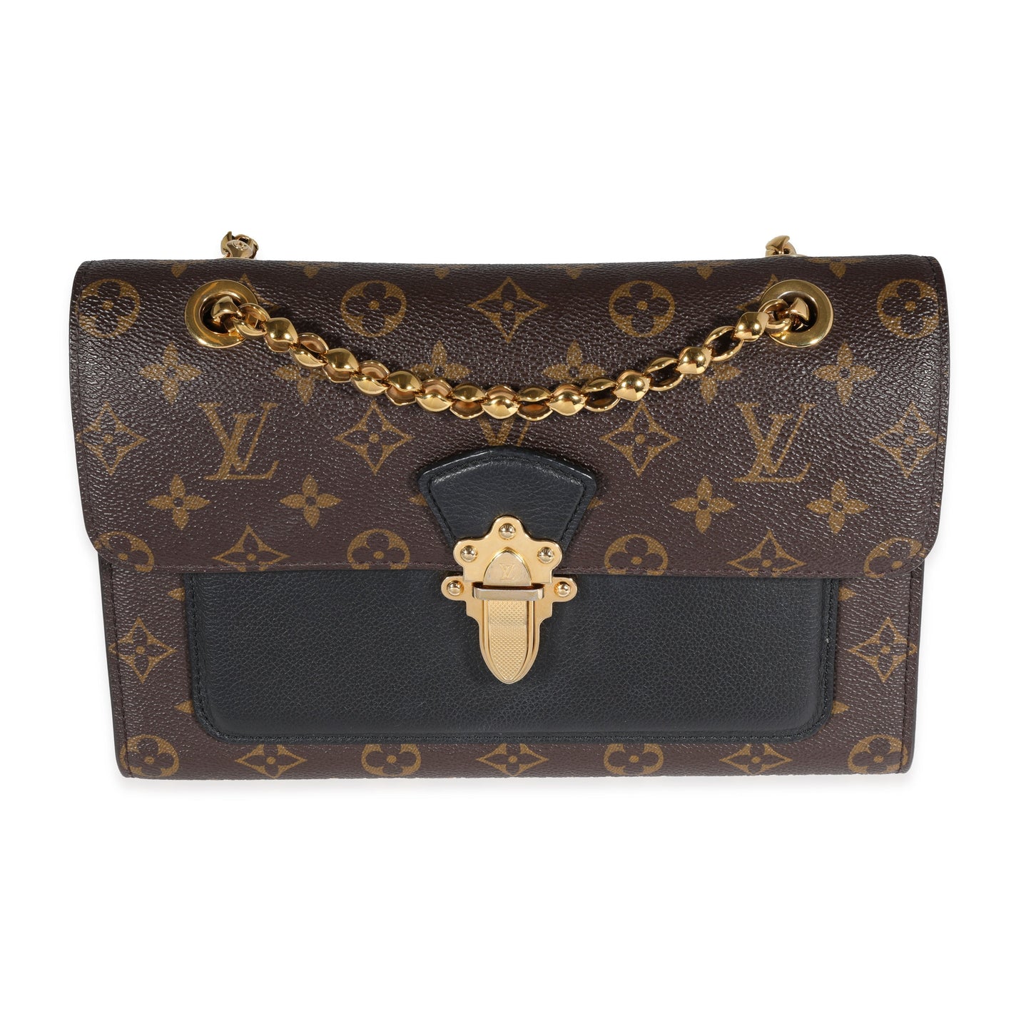 Louis Vuitton Louis Vuitton Monogram Canvas & Black Leather Victoire Bag
