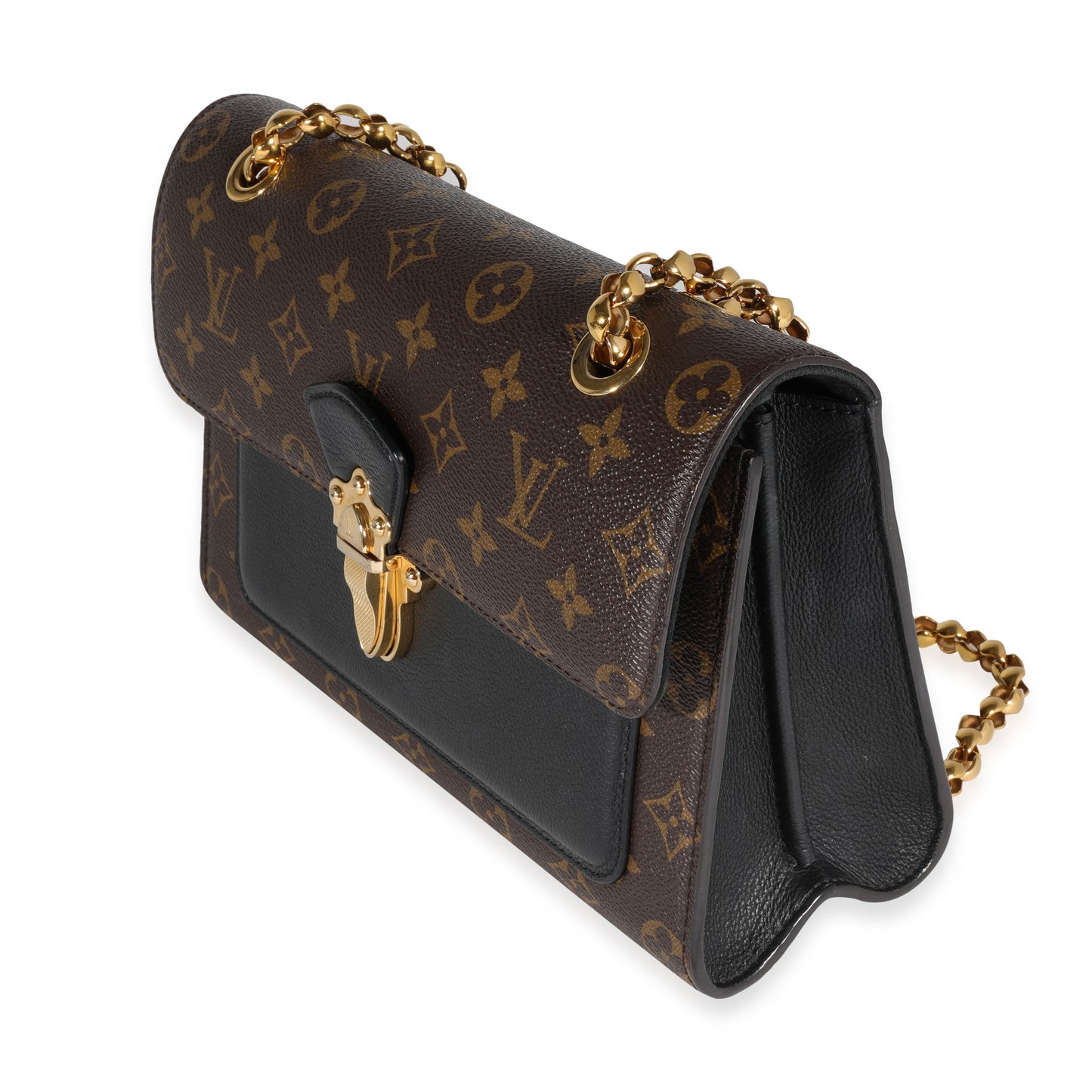 Louis Vuitton Louis Vuitton Monogram Canvas & Black Leather Victoire Bag