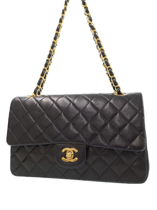 Chanel Matelasse Chain Shoulder Bag Lambskin Black