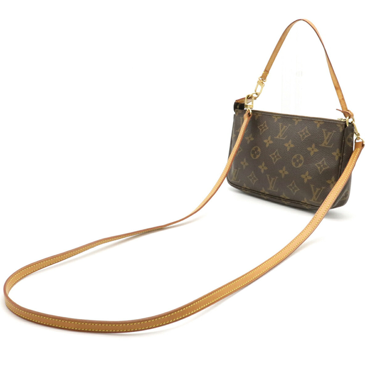Louis Vuitton Monogram Pochette Pouch 2WAY Handbag