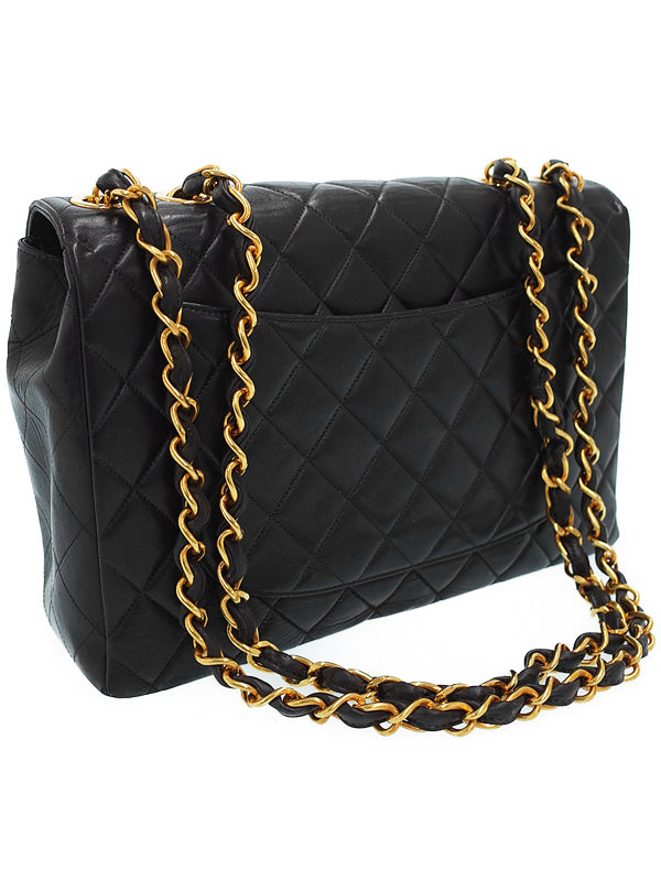 Chanel Deca Matelasse Chain Shoulder Bag Lambskin