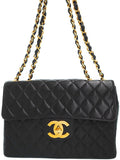 Chanel Deca Matelasse Chain Shoulder Bag Lambskin