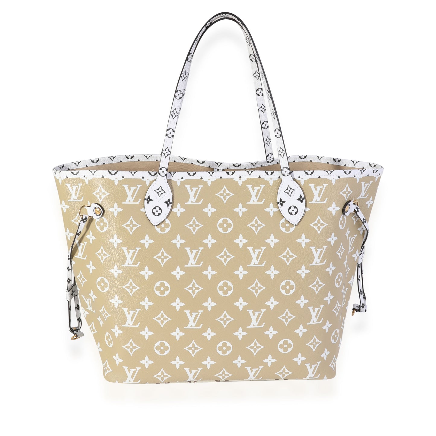 Louis Vuitton Louis Vuitton Khaki & White Monogram Giant Neverfull MM