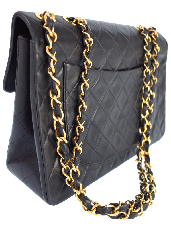 Chanel Deca Matelasse Chain Shoulder Bag Lambskin
