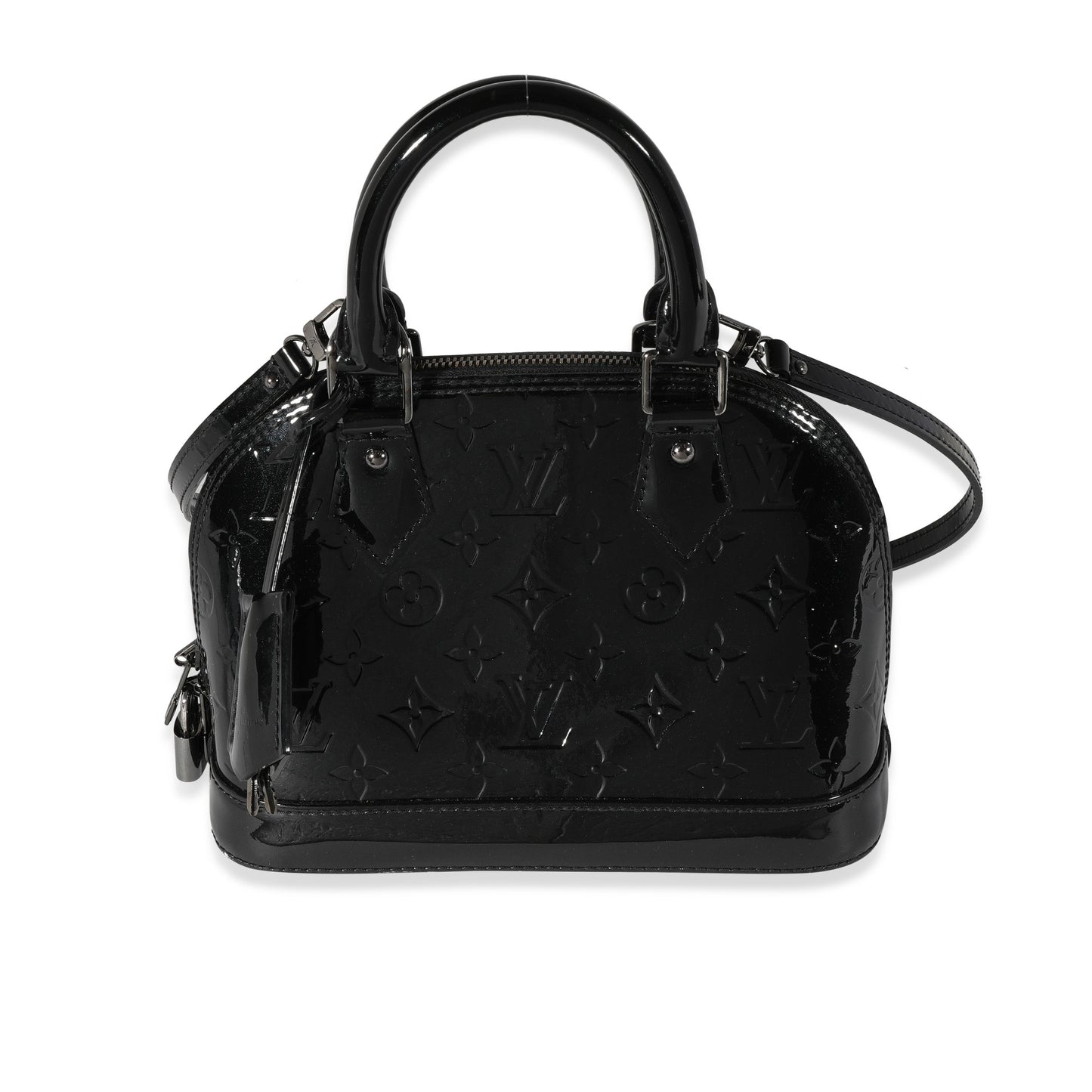 Louis Vuitton Louis Vuitton Black Magnetique Monogram Vernis Alma BB