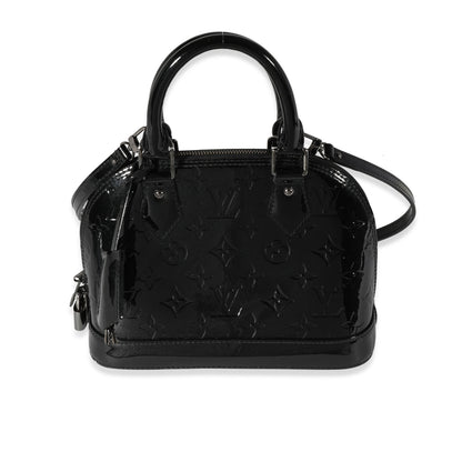 Louis Vuitton Louis Vuitton Black Magnetique Monogram Vernis Alma BB