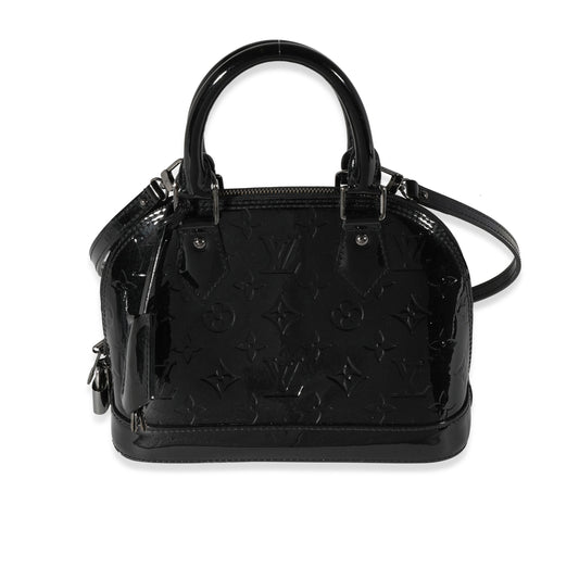 Louis Vuitton Louis Vuitton Black Magnetique Monogram Vernis Alma BB