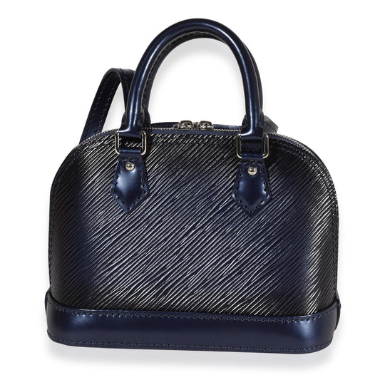 Louis Vuitton Louis Vuitton Navy Epi Sequin Flame Nano Alma