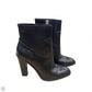 Boots Luxury Designer By Yves Saint Laurent In Black, Size: 9.5