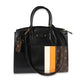 Louis Vuitton Louis Vuitton Black Smooth Calfskin & Monogram Canvas City Steamer MM