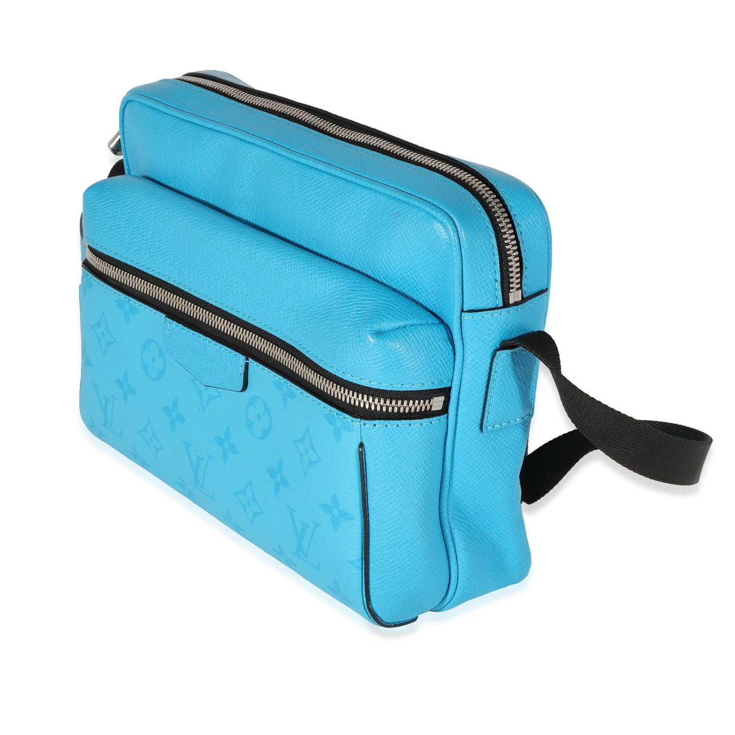 Louis Vuitton Louis Vuitton Light Blue Taiga & Monogram Canvas Outdoor Messenger
