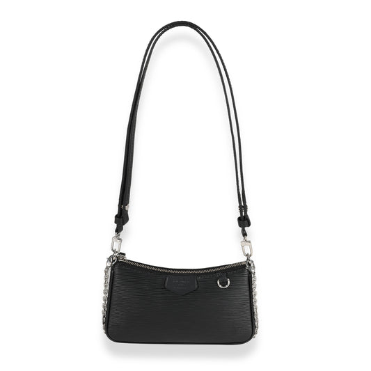 Louis Vuitton Louis Vuitton Black Epi Leather Easy Pouch On Strap
